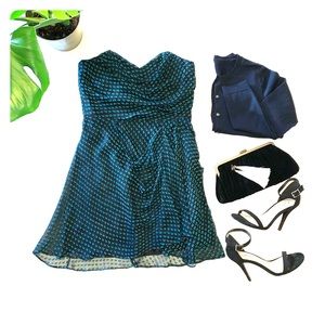 NWT Shoshanna Strapless Polkadot Cocktail Dress